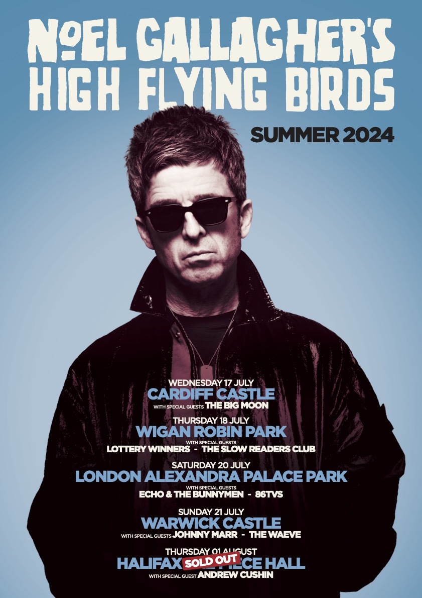 Noel Gallagher 2024 National Poster 5 Dates Clean Copy