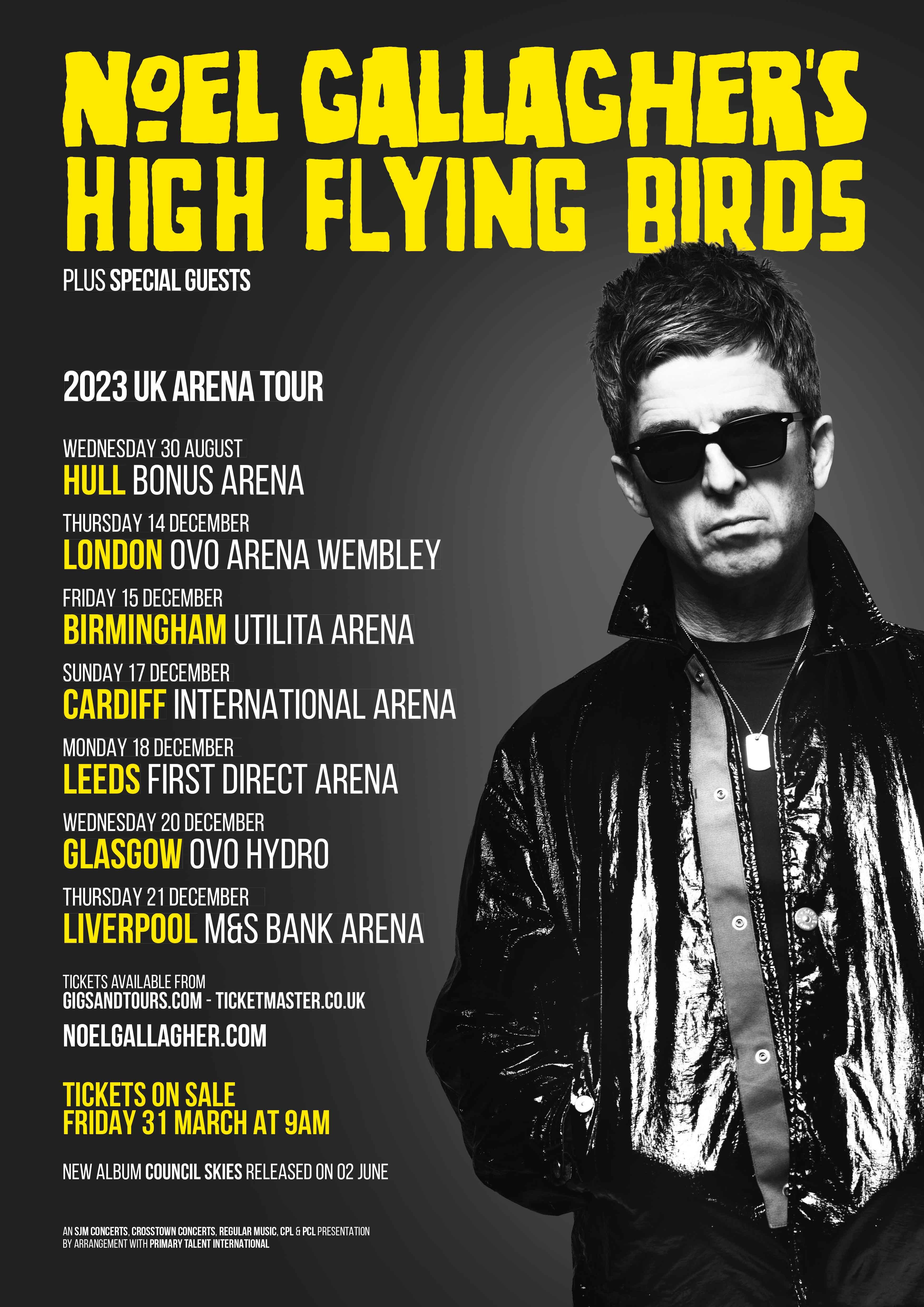 Noel Gallagher Tour Artwork 24 March